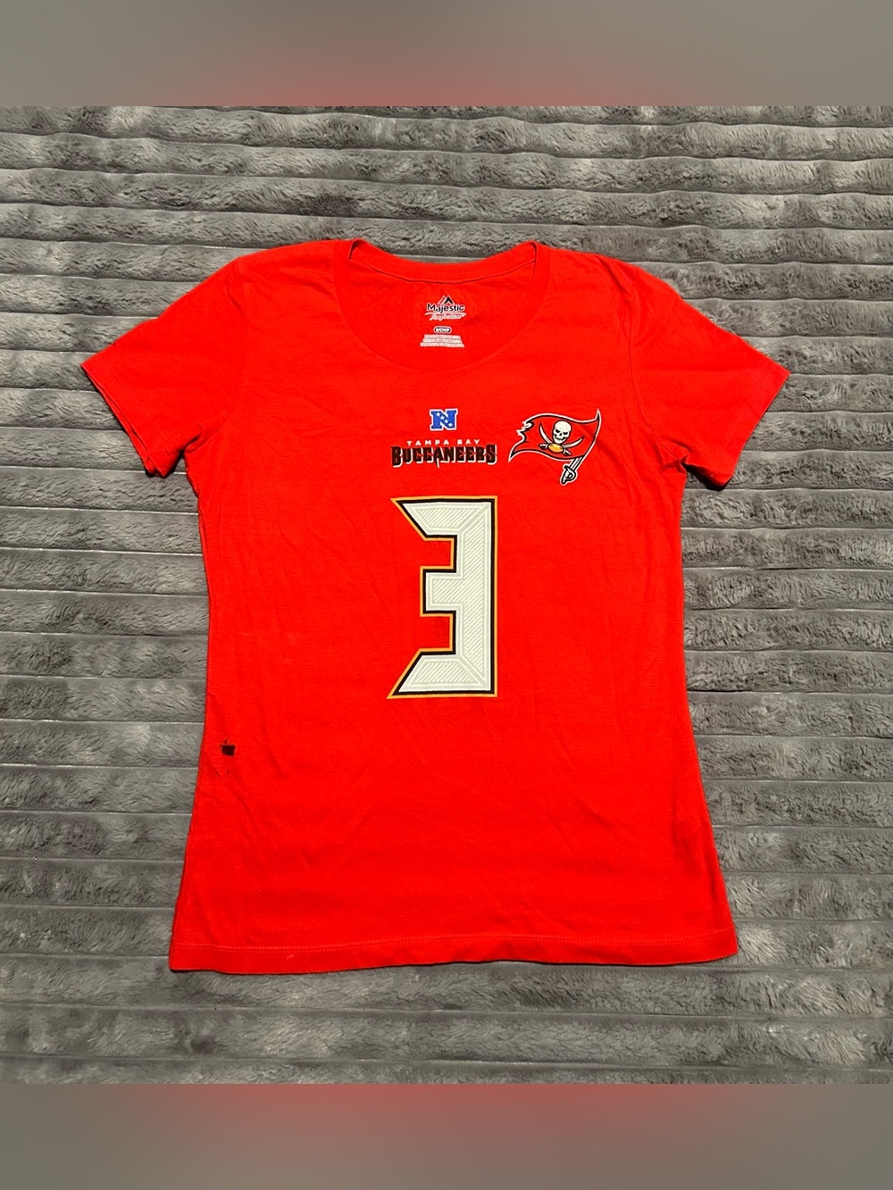 Majestic Jameis Winston #3 Tampa Bay Buccaneers Player T-Shirt